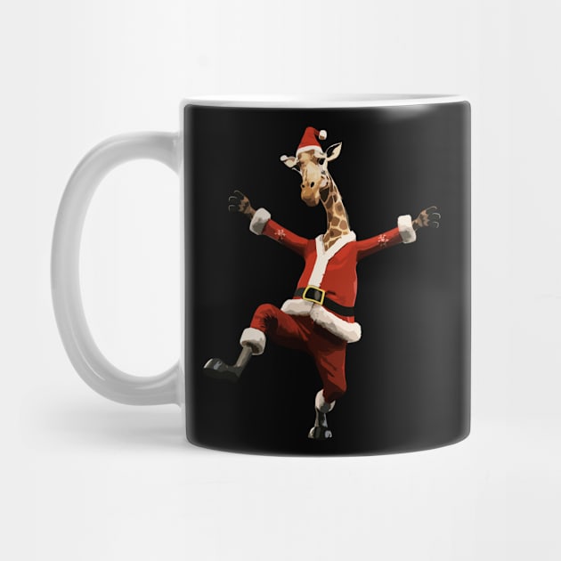 Christmas Funny Cute Giraffe by Megadorim